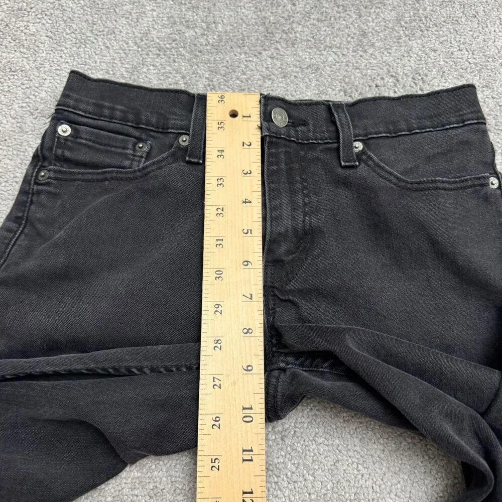 Levi's 511 Straight Leg Slim Fit Denim Jeans Mens 28x32 Black Waterless Casual